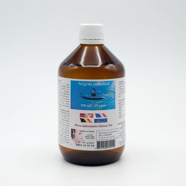 argent colloidal 500ml 50 ml a 15 ppm